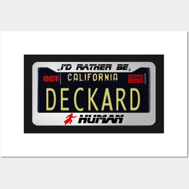 Blade Runner 2049 Deckard License Plate Wall Art by specialdelivery